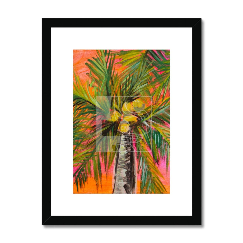 Palms Framed & Mounted Print - Chelsea Martin Art