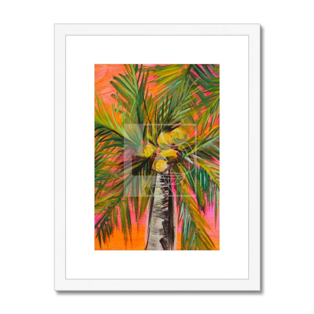 Palms Framed & Mounted Print - Chelsea Martin Art