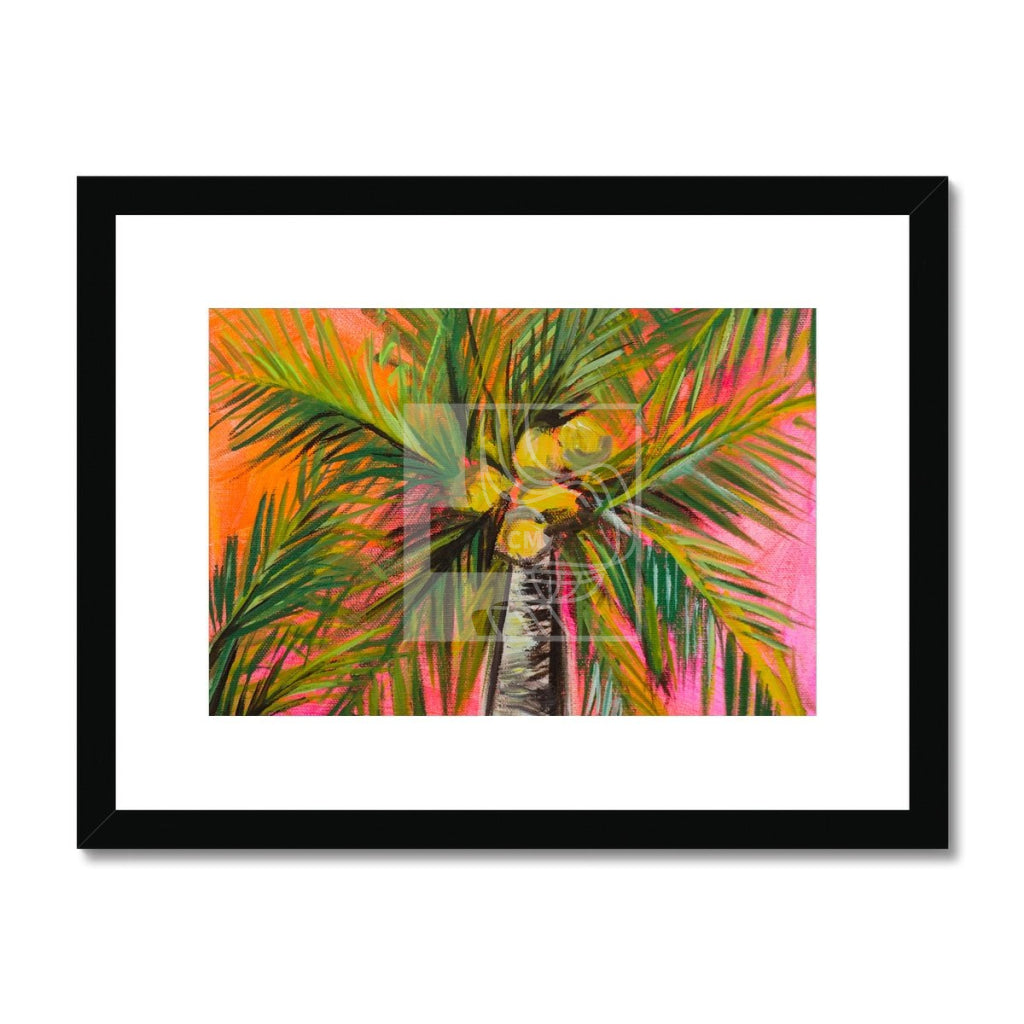 Palms Framed & Mounted Print - Chelsea Martin Art