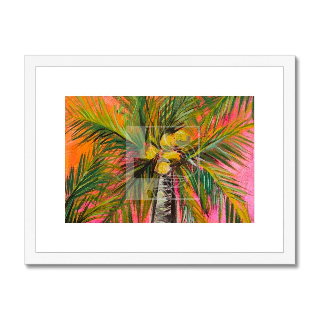 Palms Framed & Mounted Print - Chelsea Martin Art