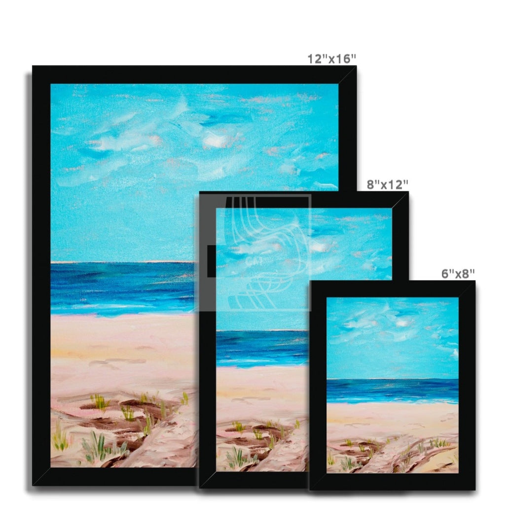 Beaches  Framed Print - Chelsea Martin Art