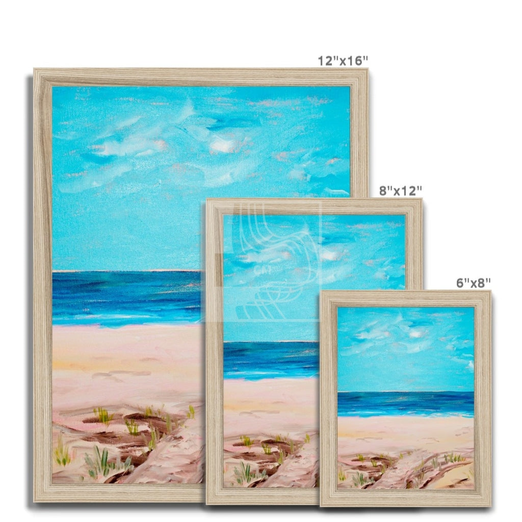 Beaches  Framed Print - Chelsea Martin Art