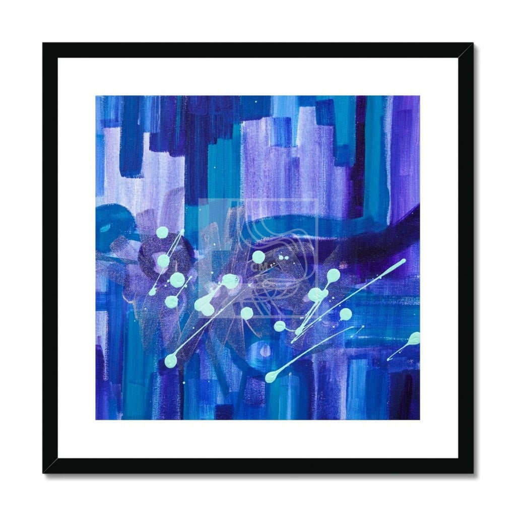 Blues Framed & Mounted Print 20X20 / Black Frame Fine Art