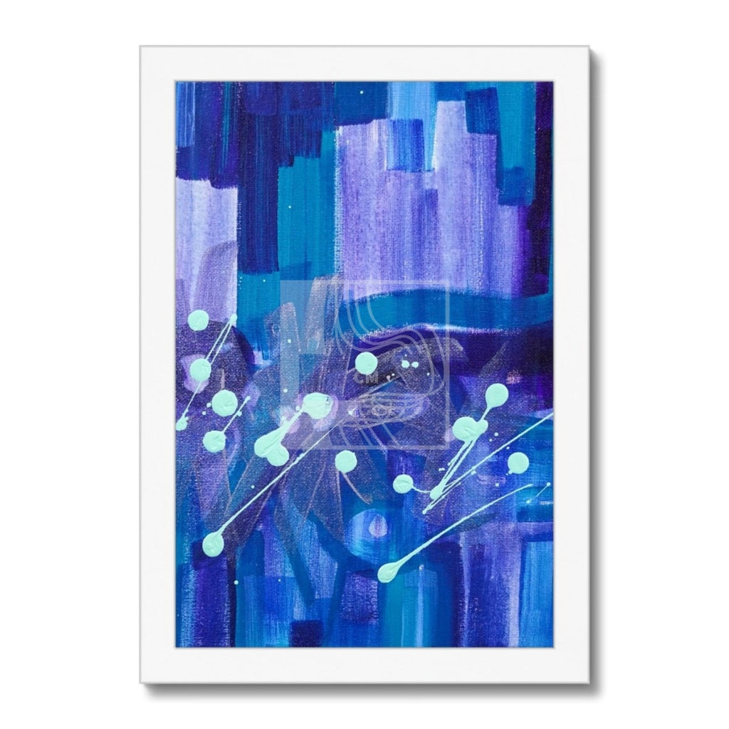 Blues Framed Print 8X12 / White Frame Fine Art