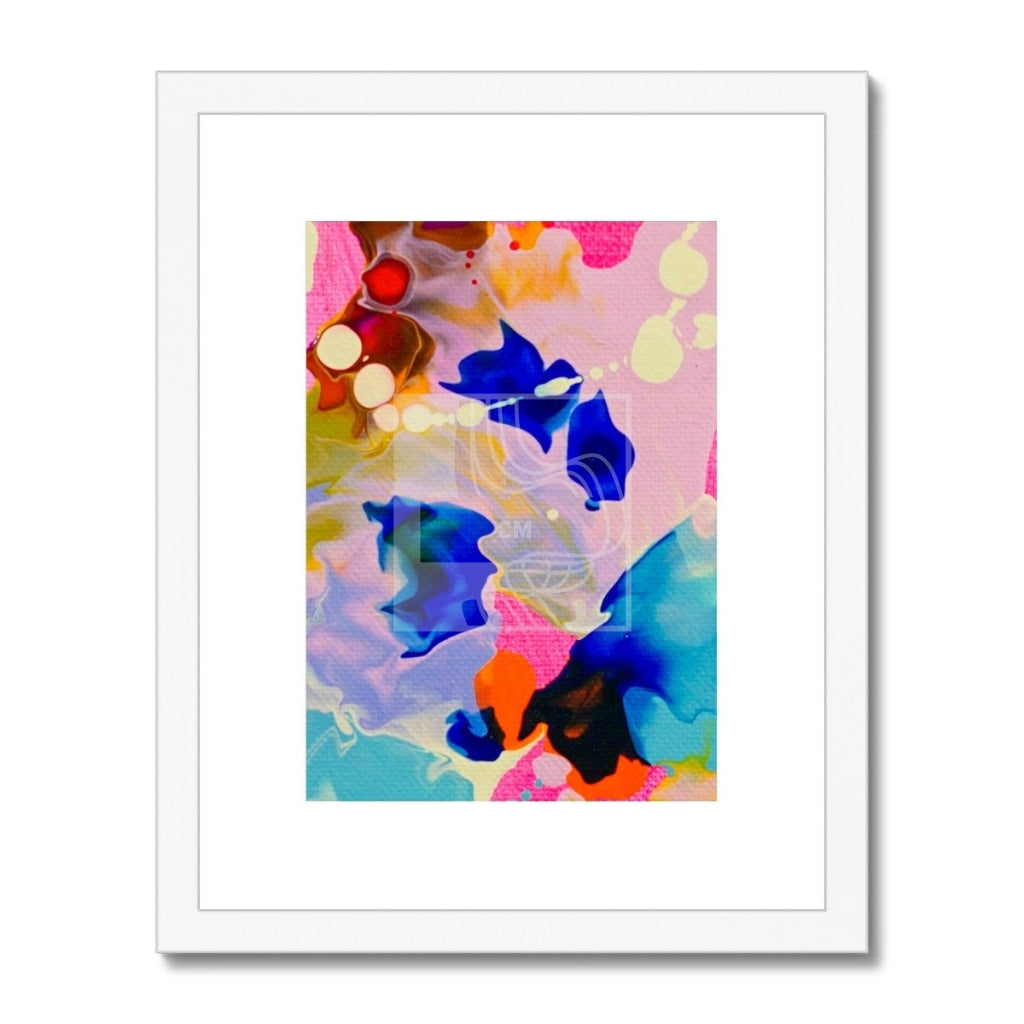 Bright Framed & Mounted Print 11X14 / White Frame Fine Art