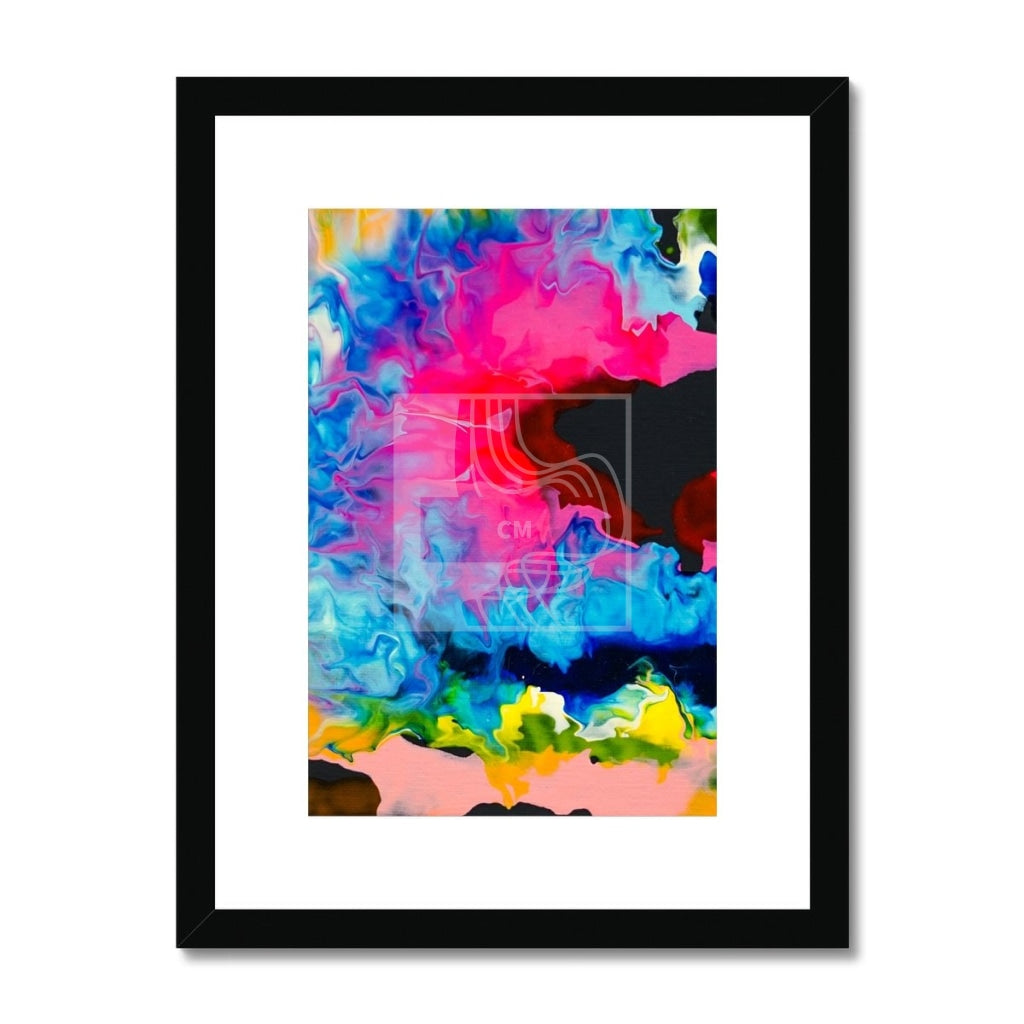 Burst Framed & Mounted Print 12X16 / Black Frame Fine Art