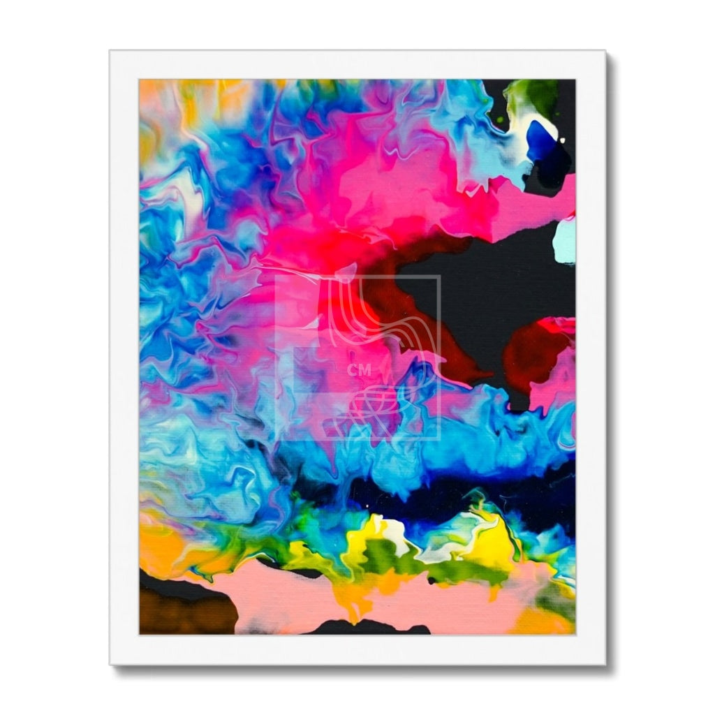 Burst Framed Print 11X14 / White Frame Fine Art