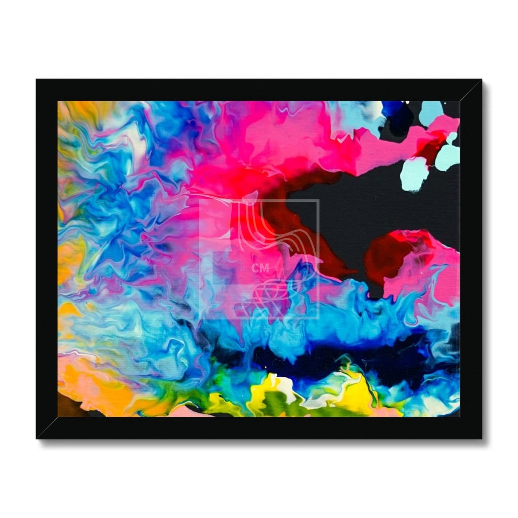 Burst Framed Print 14X11 / Black Frame Fine Art