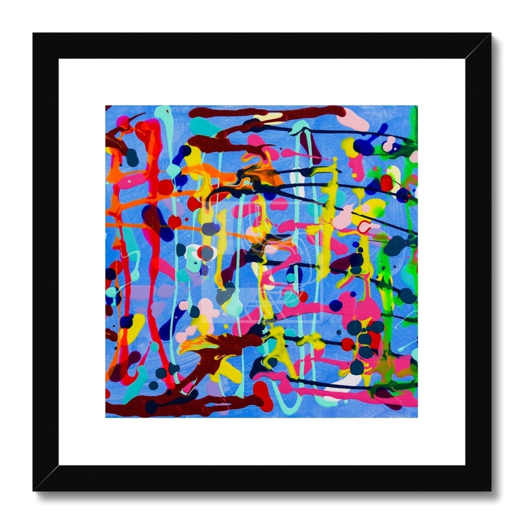 Chaos Framed & Mounted Print 12X12 / Black Frame Fine Art