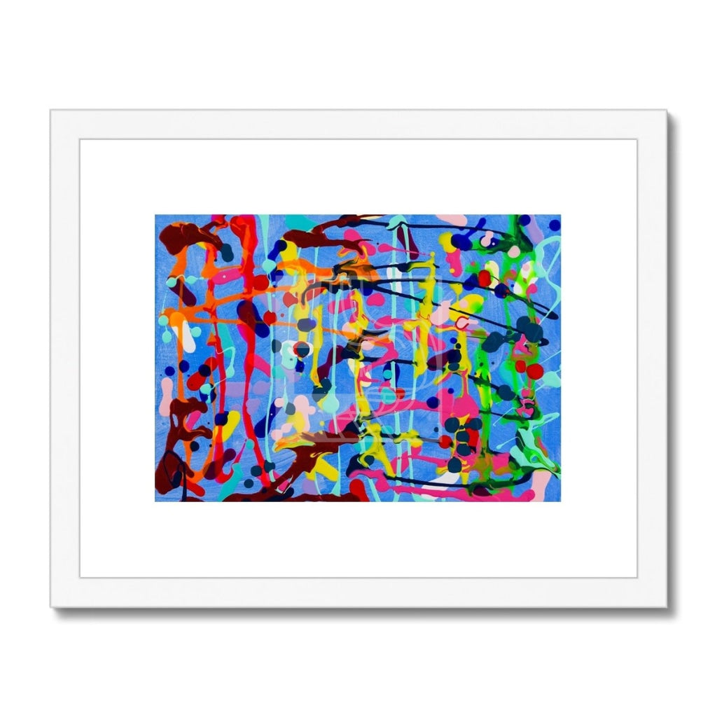 Chaos Framed & Mounted Print 14X11 / White Frame Fine Art