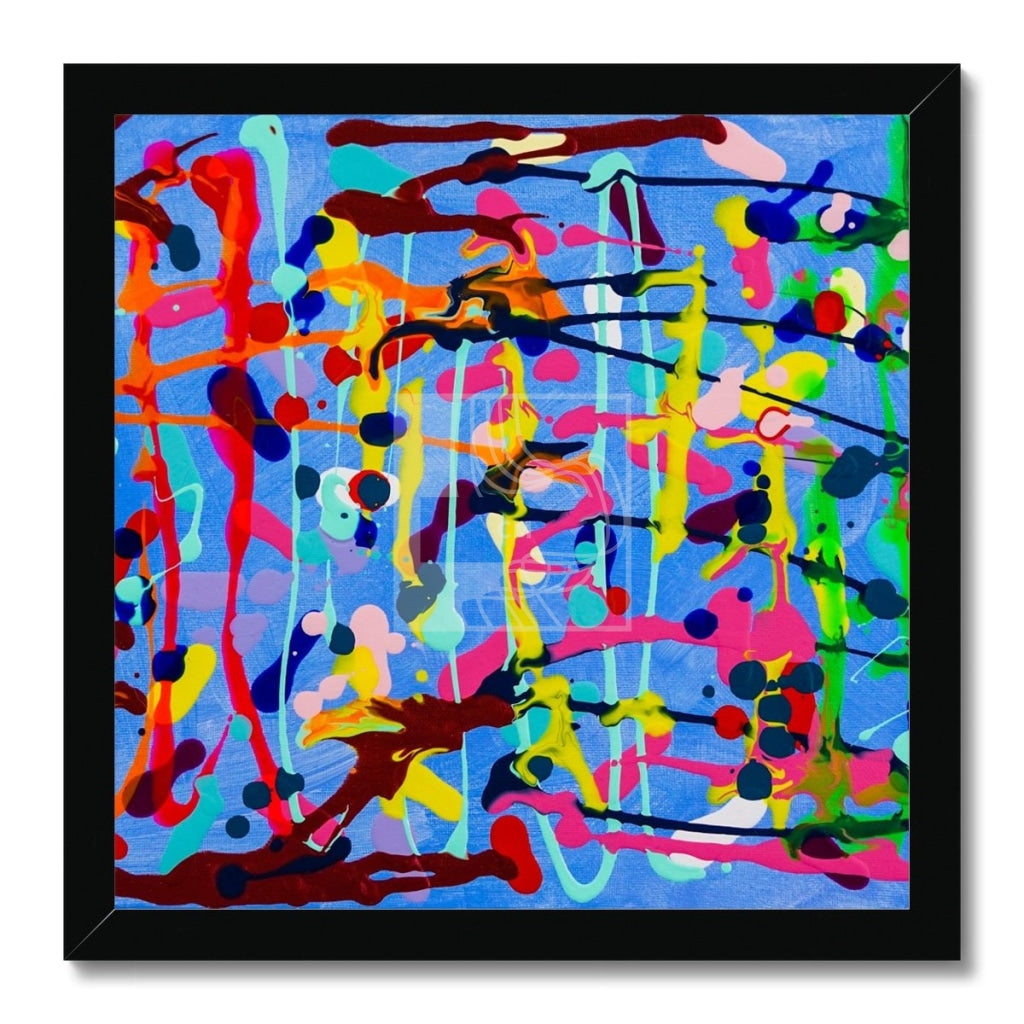 Chaos Framed Print 12X12 / Black Frame Fine Art