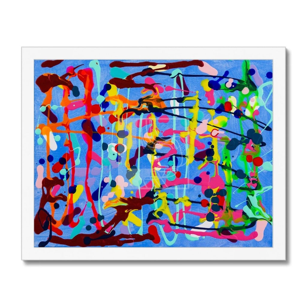 Chaos Framed Print 14X11 / White Frame Fine Art