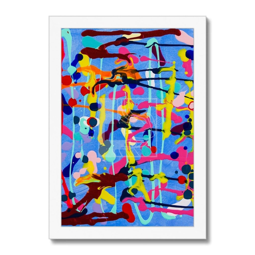 Chaos Framed Print 8X12 / White Frame Fine Art