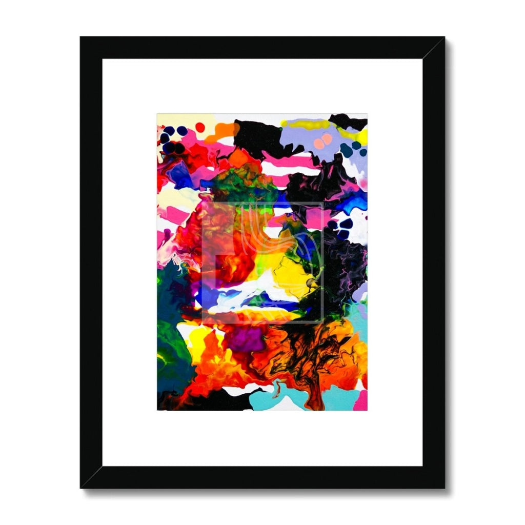 Chroma Framed & Mounted Print 11X14 / Black Frame Fine Art