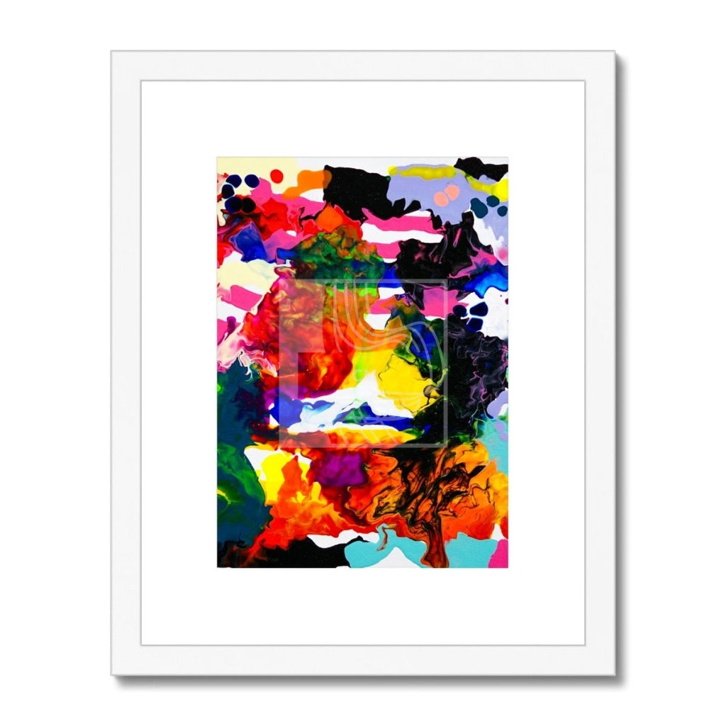 Chroma Framed & Mounted Print 11X14 / White Frame Fine Art