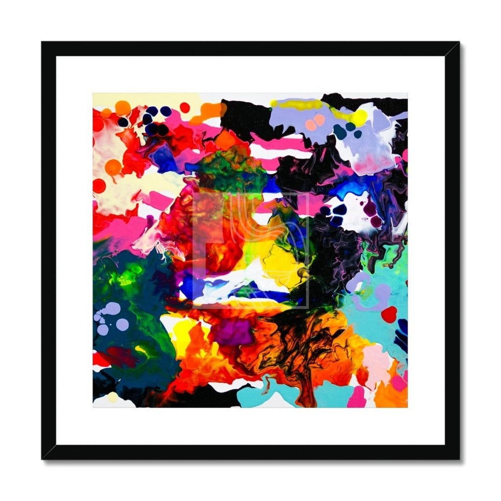 Chroma Framed & Mounted Print 20X20 / Black Frame Fine Art