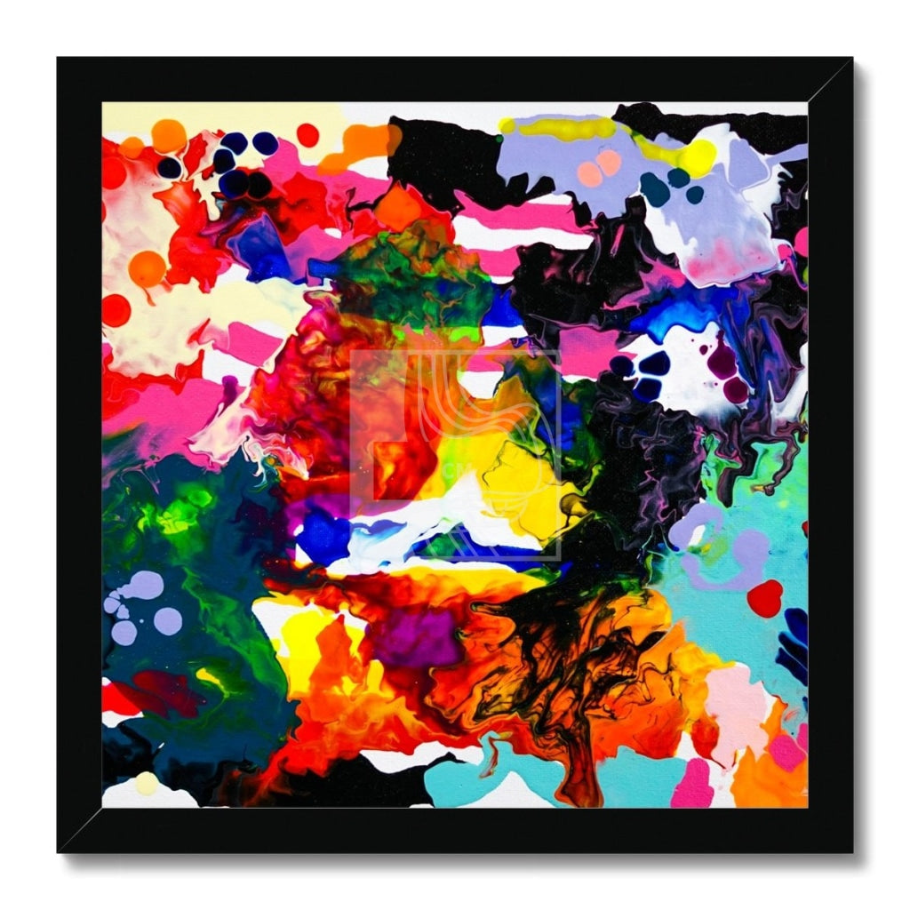 Chroma Framed Print 12X12 / Black Frame Fine Art