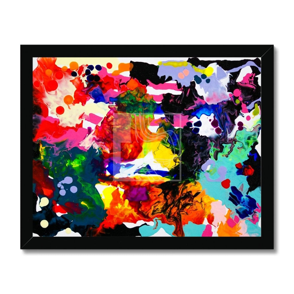 Chroma Framed Print 14X11 / Black Frame Fine Art