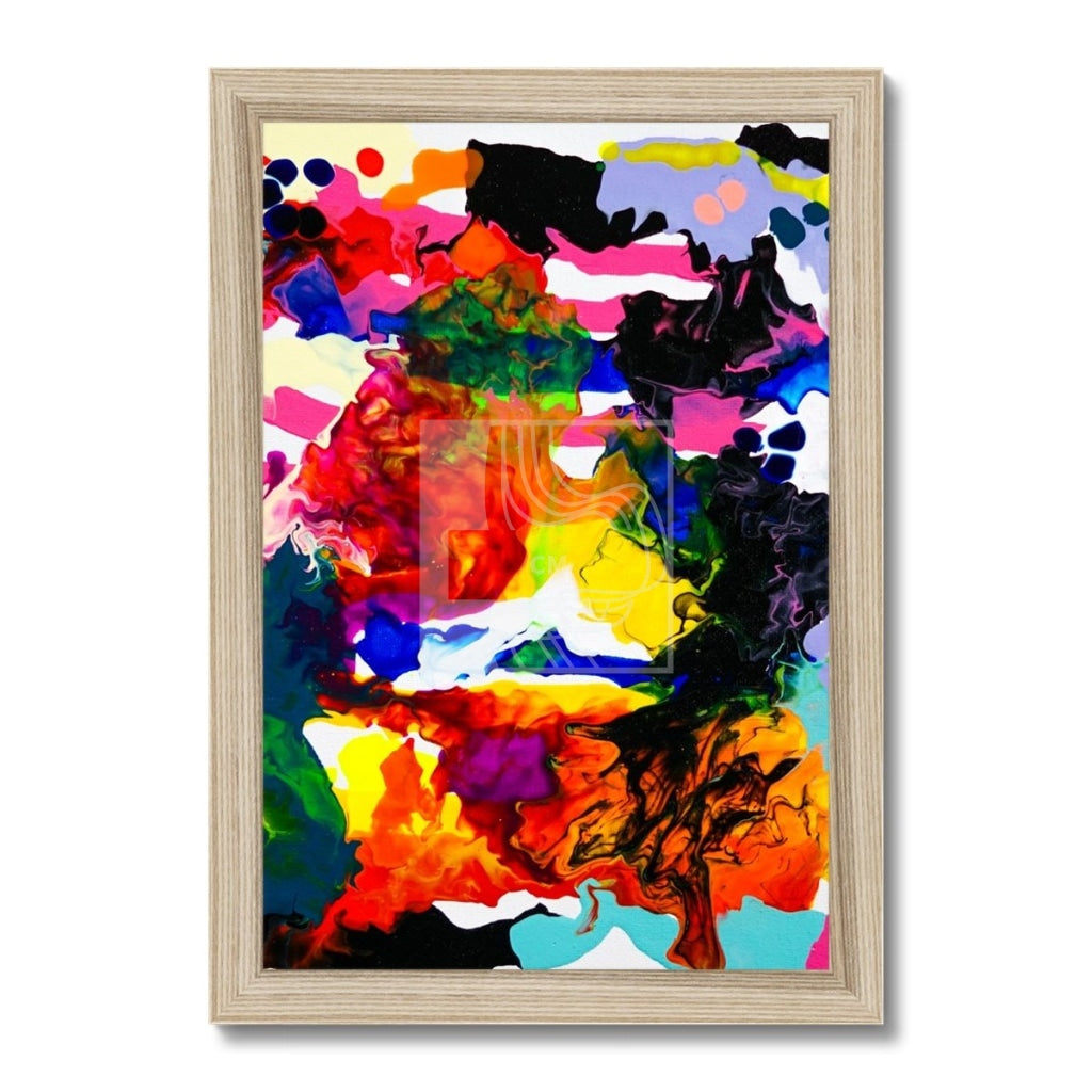 Chroma Framed Print 8X12 / Natural Frame Fine Art