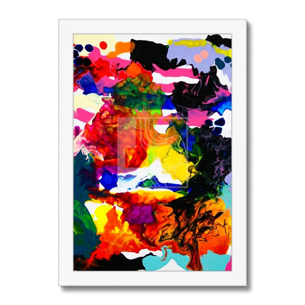 Chroma Framed Print 8X12 / White Frame Fine Art