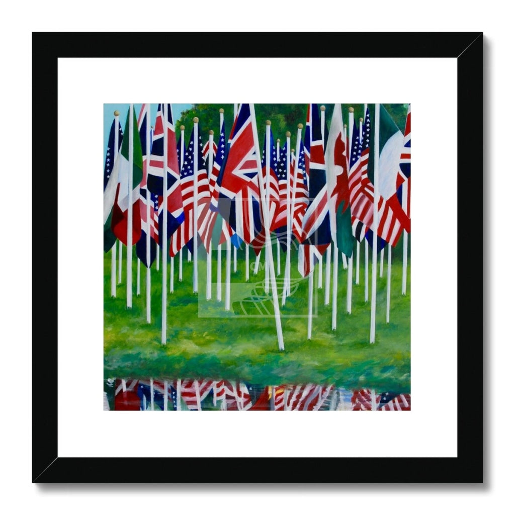 Flags Framed & Mounted Print - Chelsea Martin Art