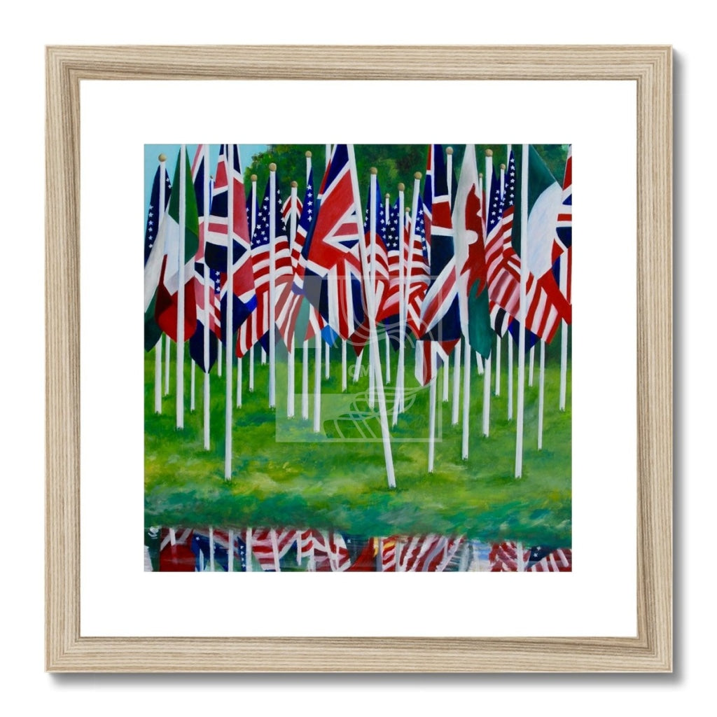 Flags Framed & Mounted Print - Chelsea Martin Art