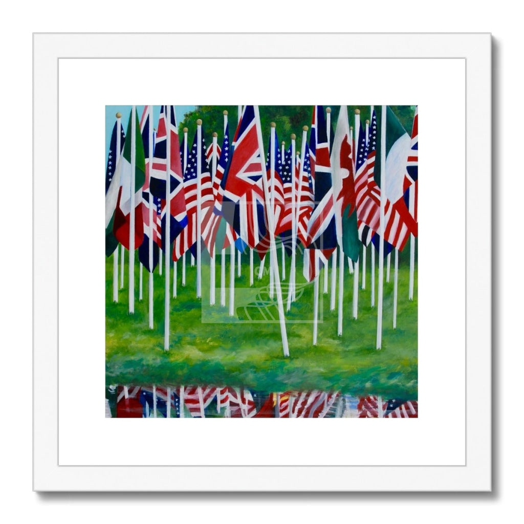 Flags Framed & Mounted Print - Chelsea Martin Art