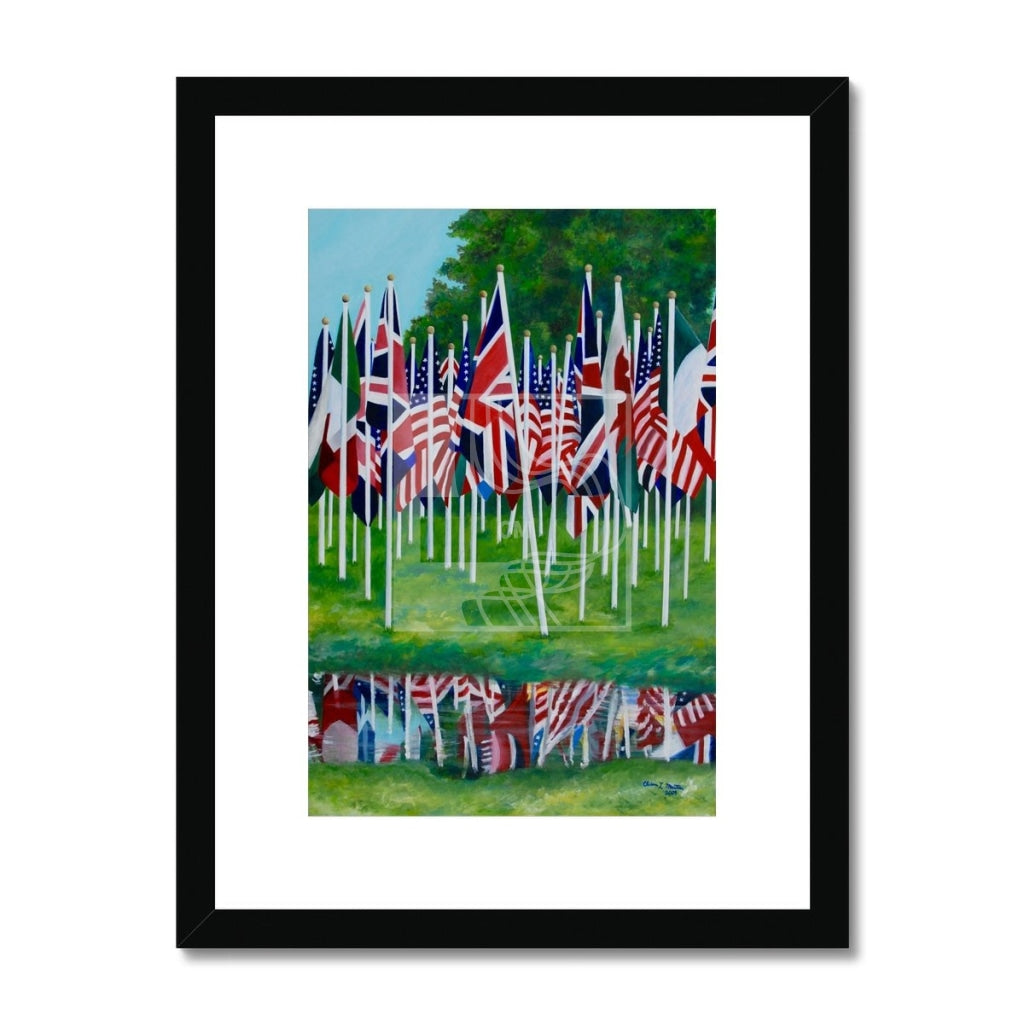 Flags Framed & Mounted Print - Chelsea Martin Art