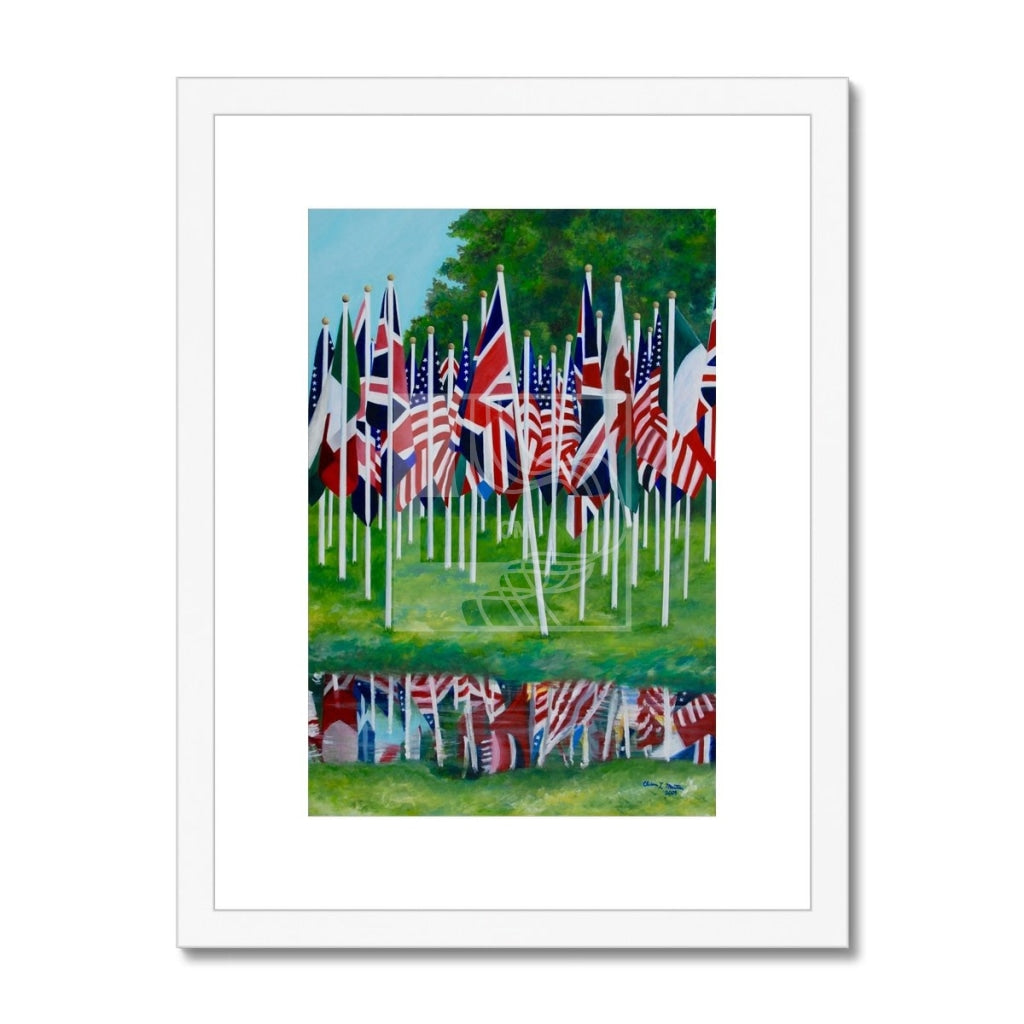 Flags Framed & Mounted Print - Chelsea Martin Art