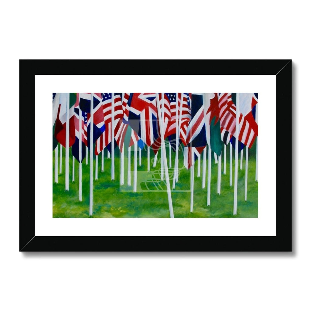 Flags Framed & Mounted Print - Chelsea Martin Art