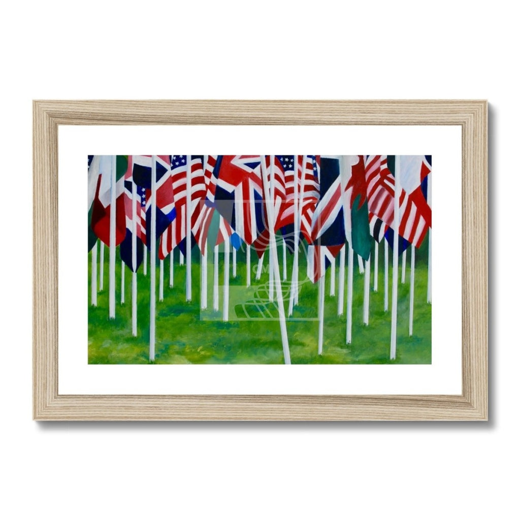 Flags Framed & Mounted Print - Chelsea Martin Art