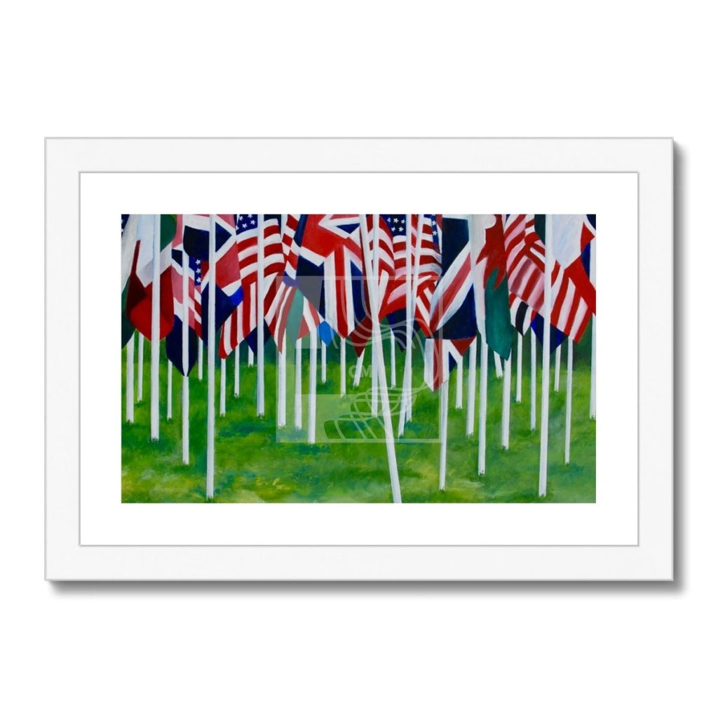 Flags Framed & Mounted Print - Chelsea Martin Art