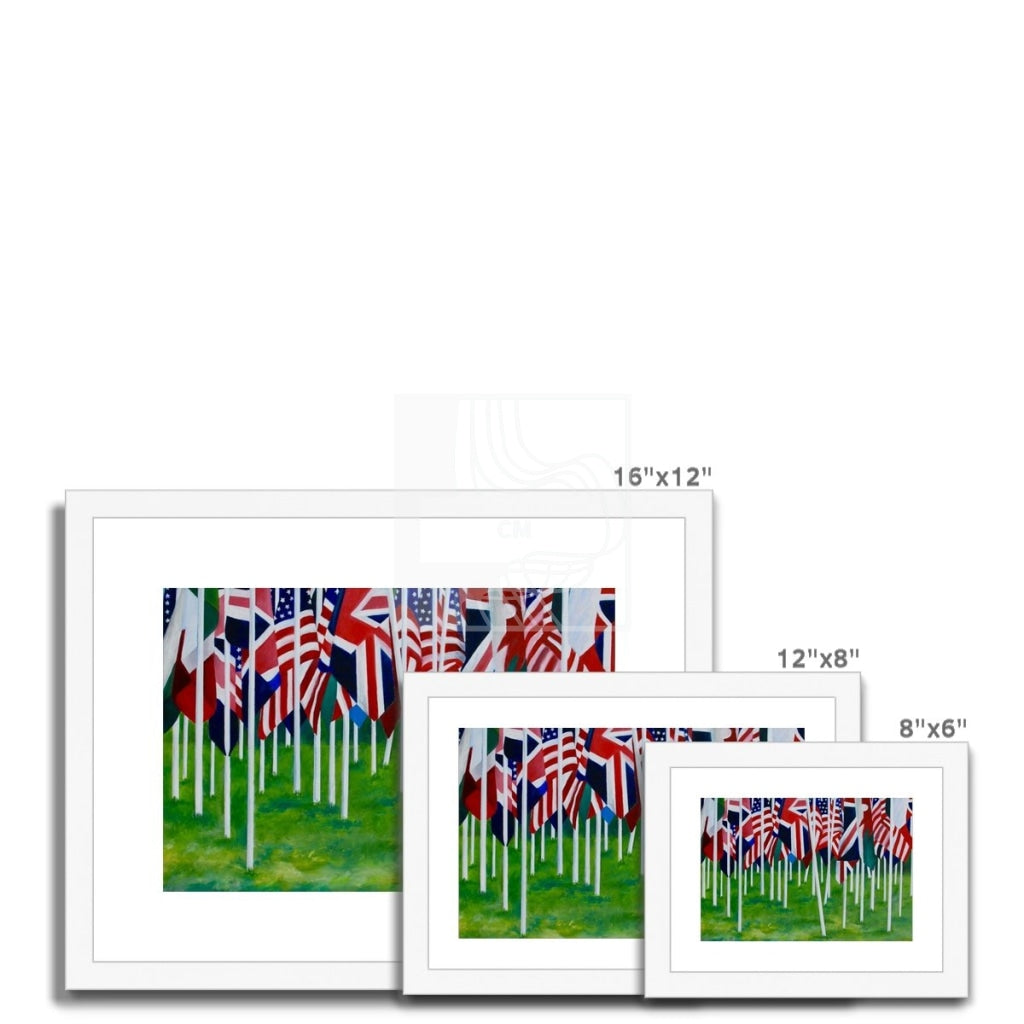 Flags Framed & Mounted Print - Chelsea Martin Art