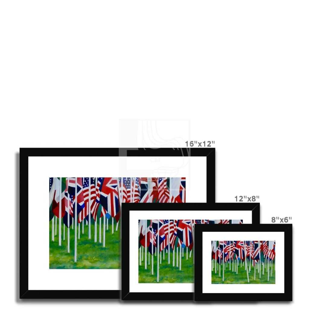 Flags Framed & Mounted Print - Chelsea Martin Art