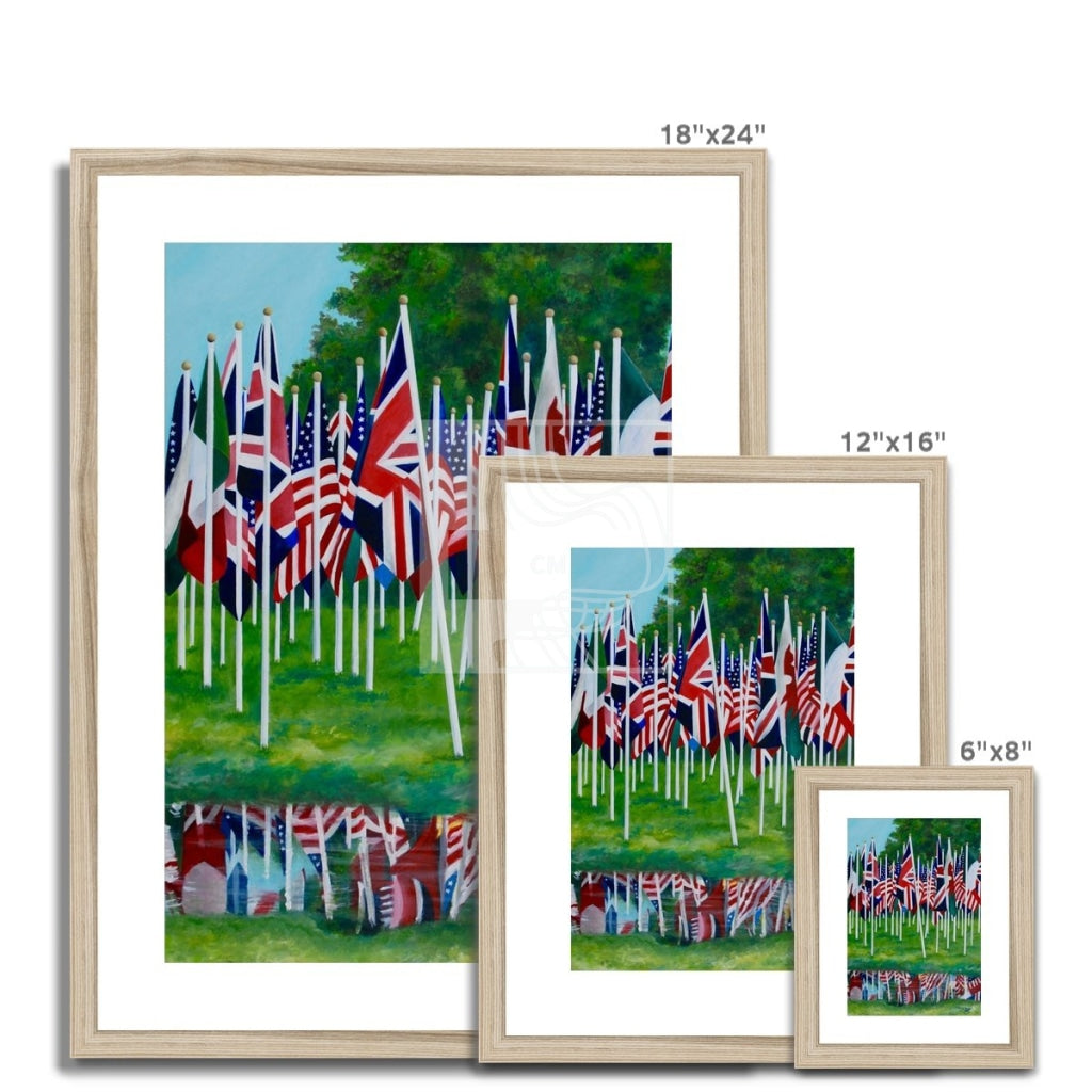 Flags Framed & Mounted Print - Chelsea Martin Art