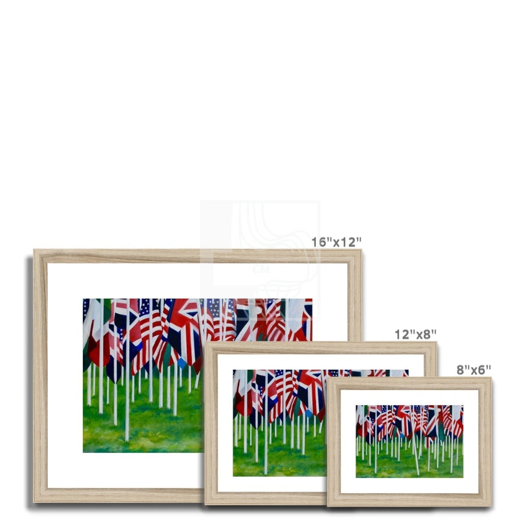 Flags Framed & Mounted Print - Chelsea Martin Art