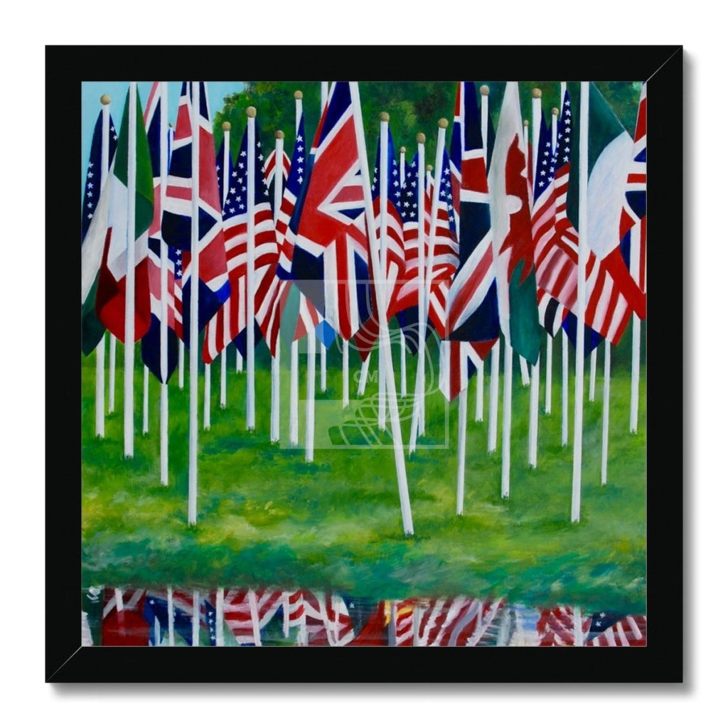 Flags Framed Print - Chelsea Martin Art
