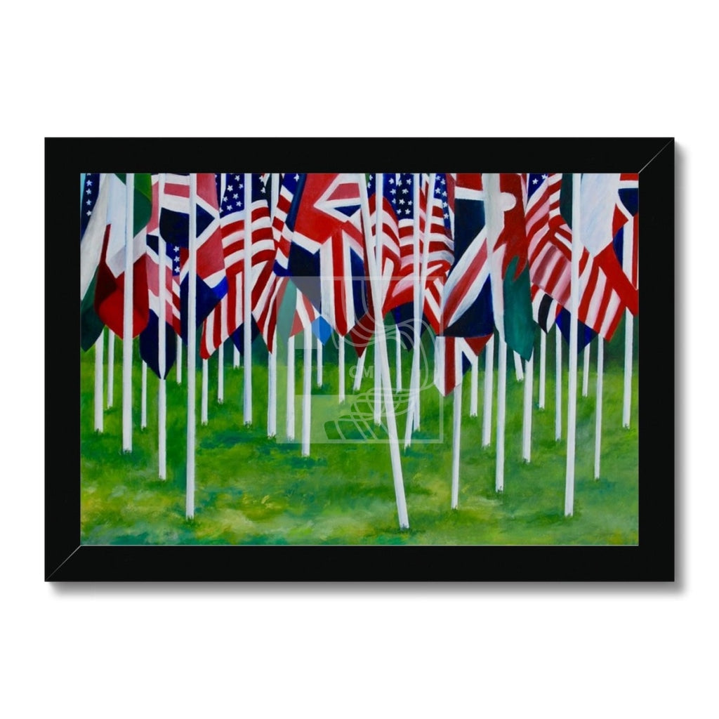 Flags Framed Print - Chelsea Martin Art