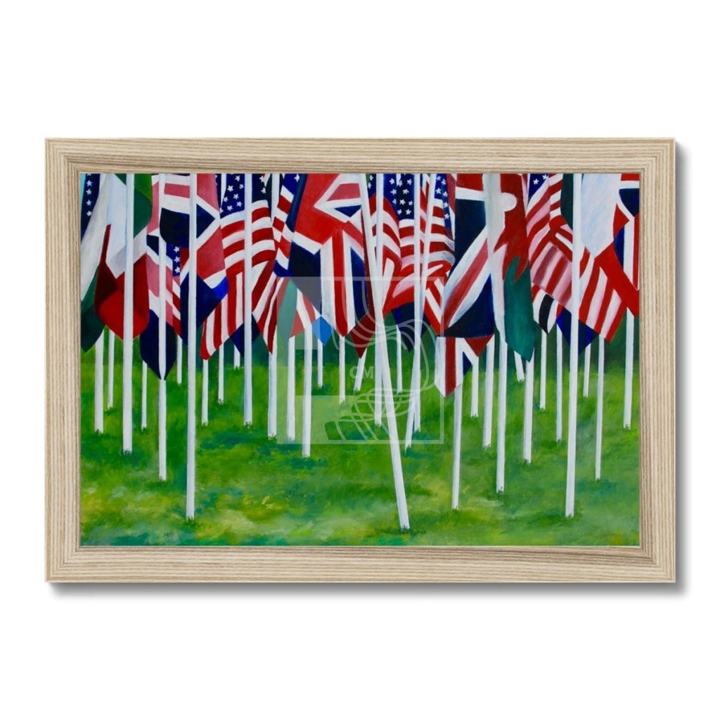 Flags Framed Print - Chelsea Martin Art