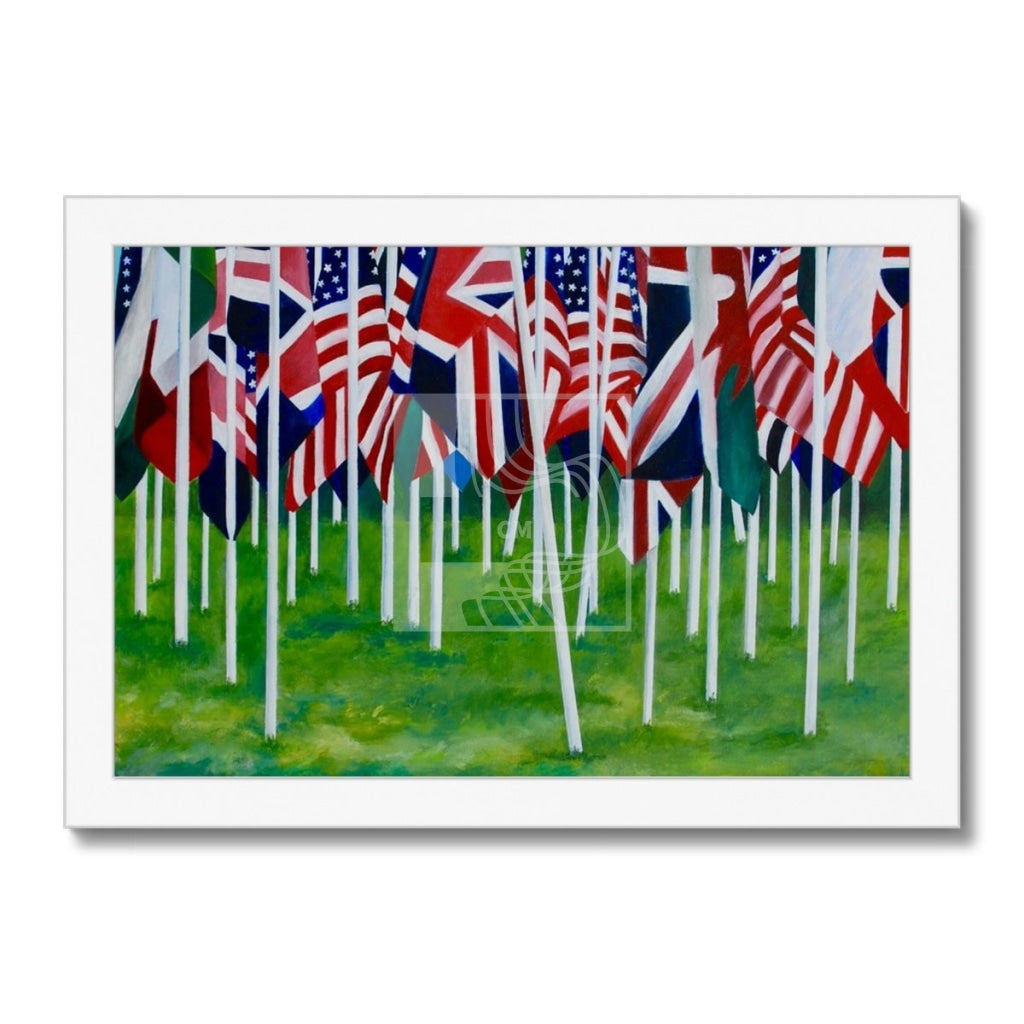 Flags Framed Print - Chelsea Martin Art