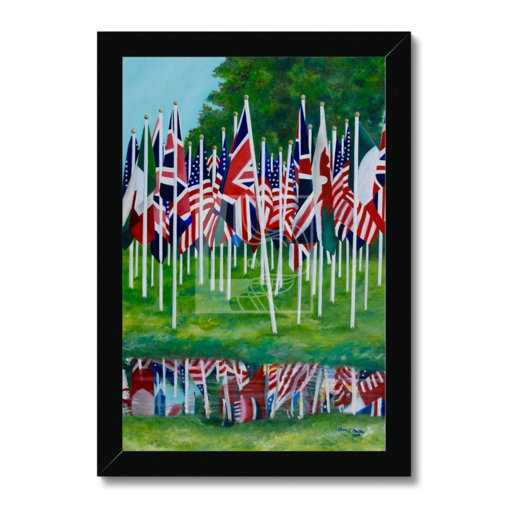 Flags Framed Print - Chelsea Martin Art