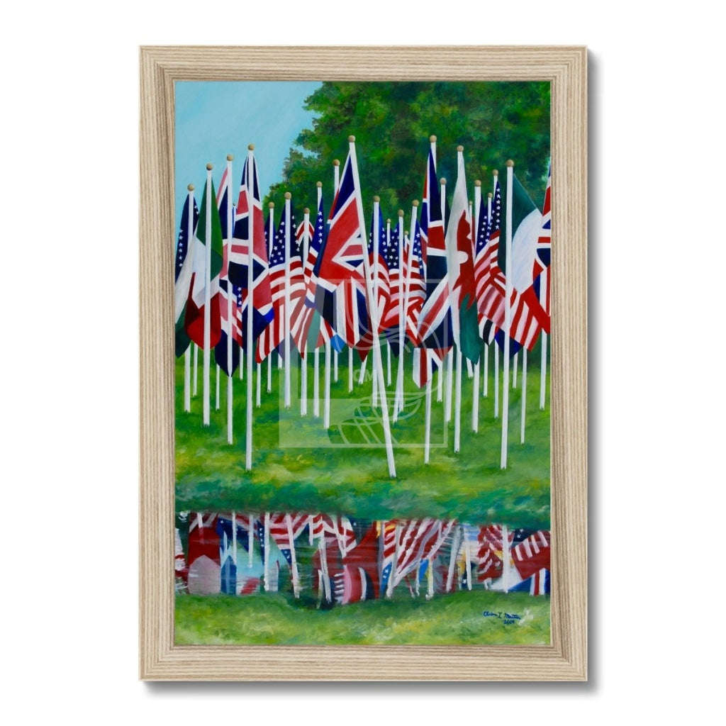 Flags Framed Print - Chelsea Martin Art