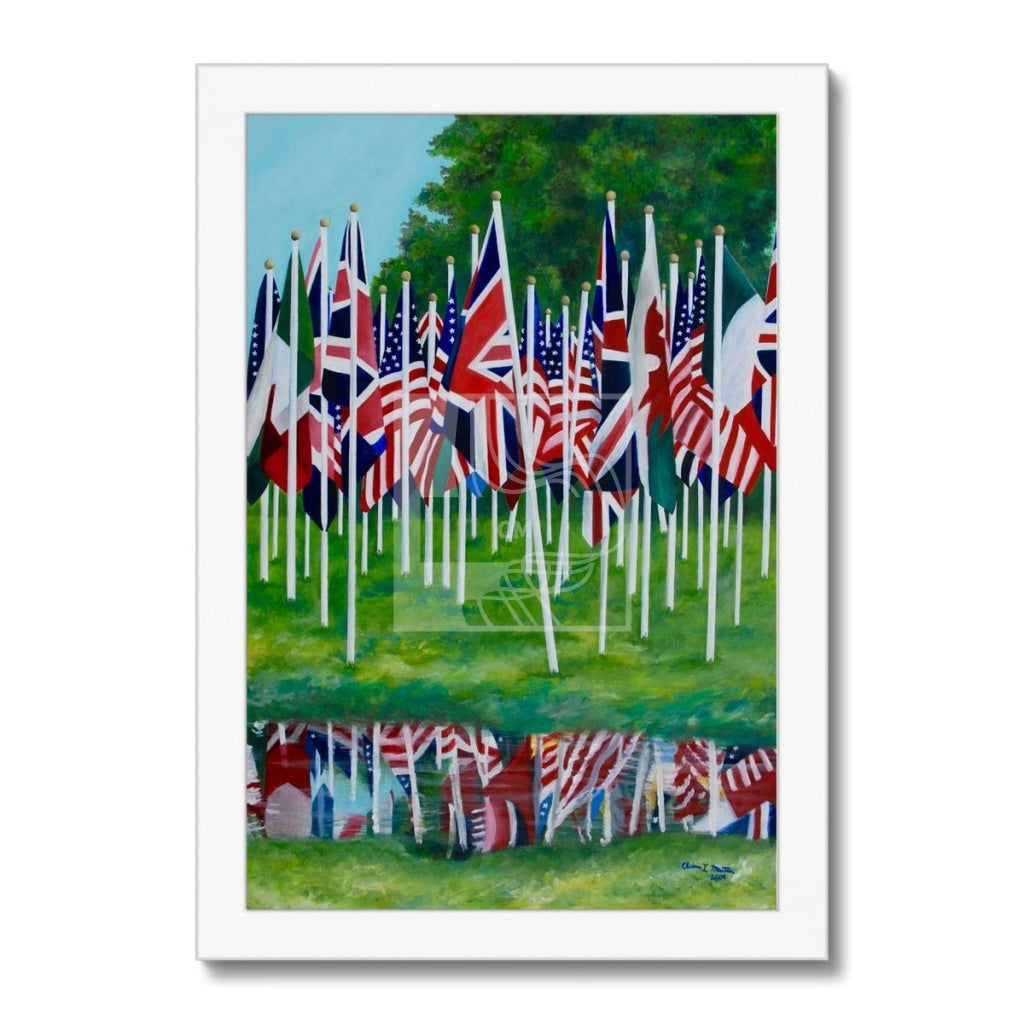 Flags Framed Print - Chelsea Martin Art