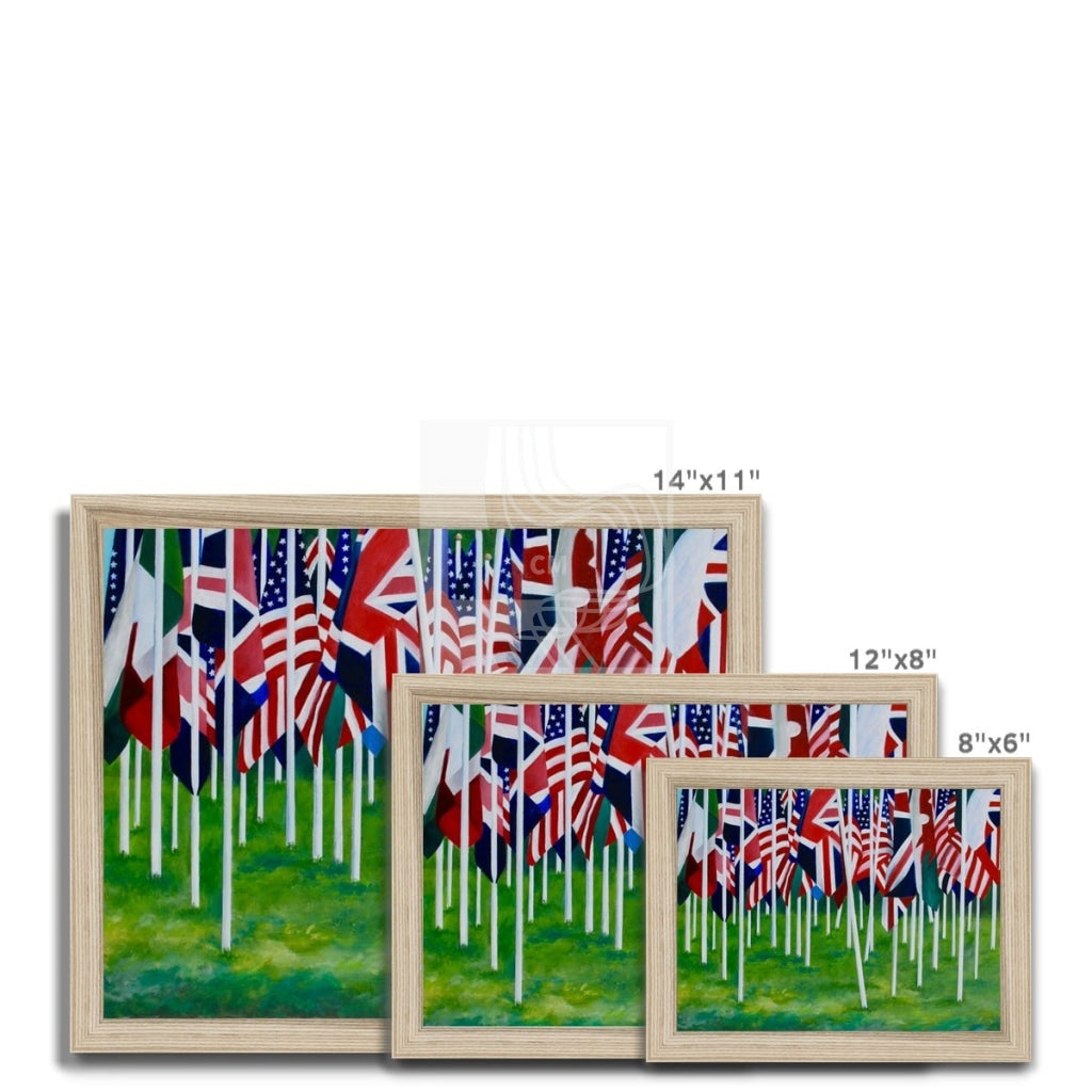 Flags Framed Print - Chelsea Martin Art