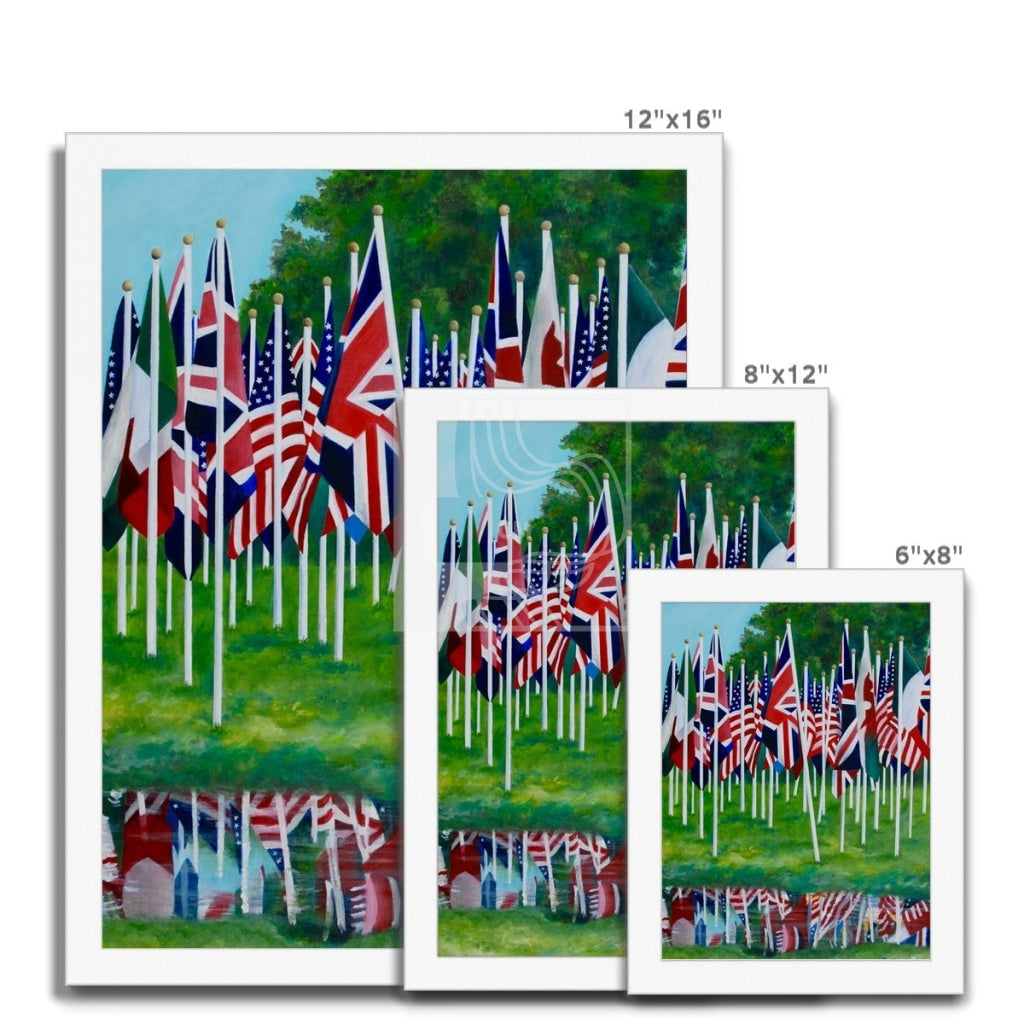 Flags Framed Print - Chelsea Martin Art