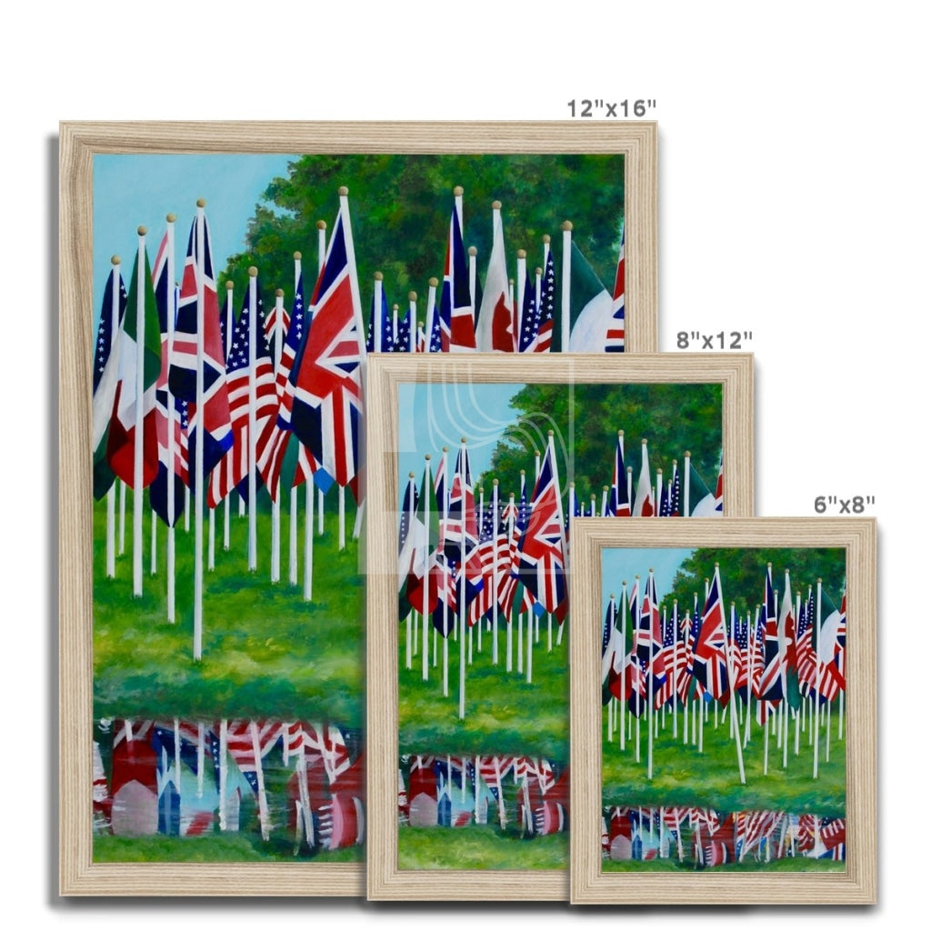 Flags Framed Print - Chelsea Martin Art