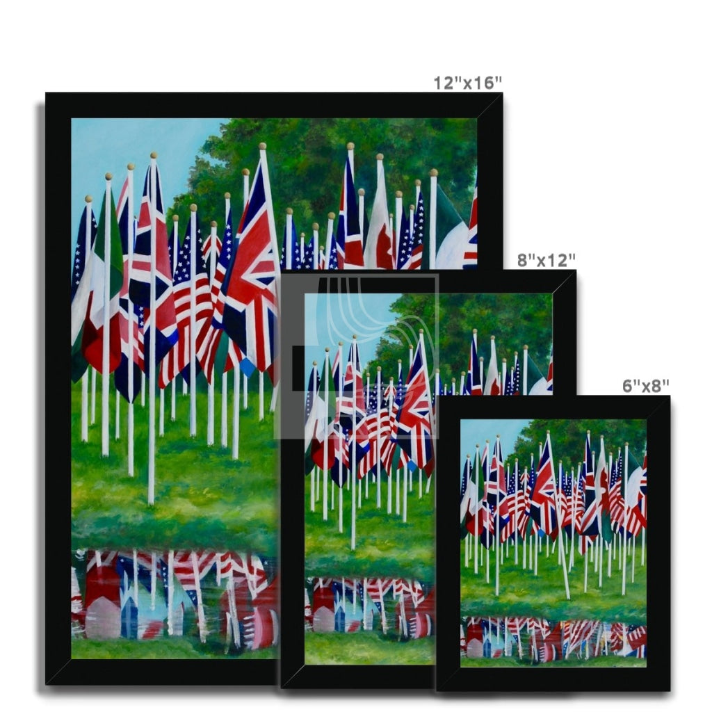 Flags Framed Print - Chelsea Martin Art