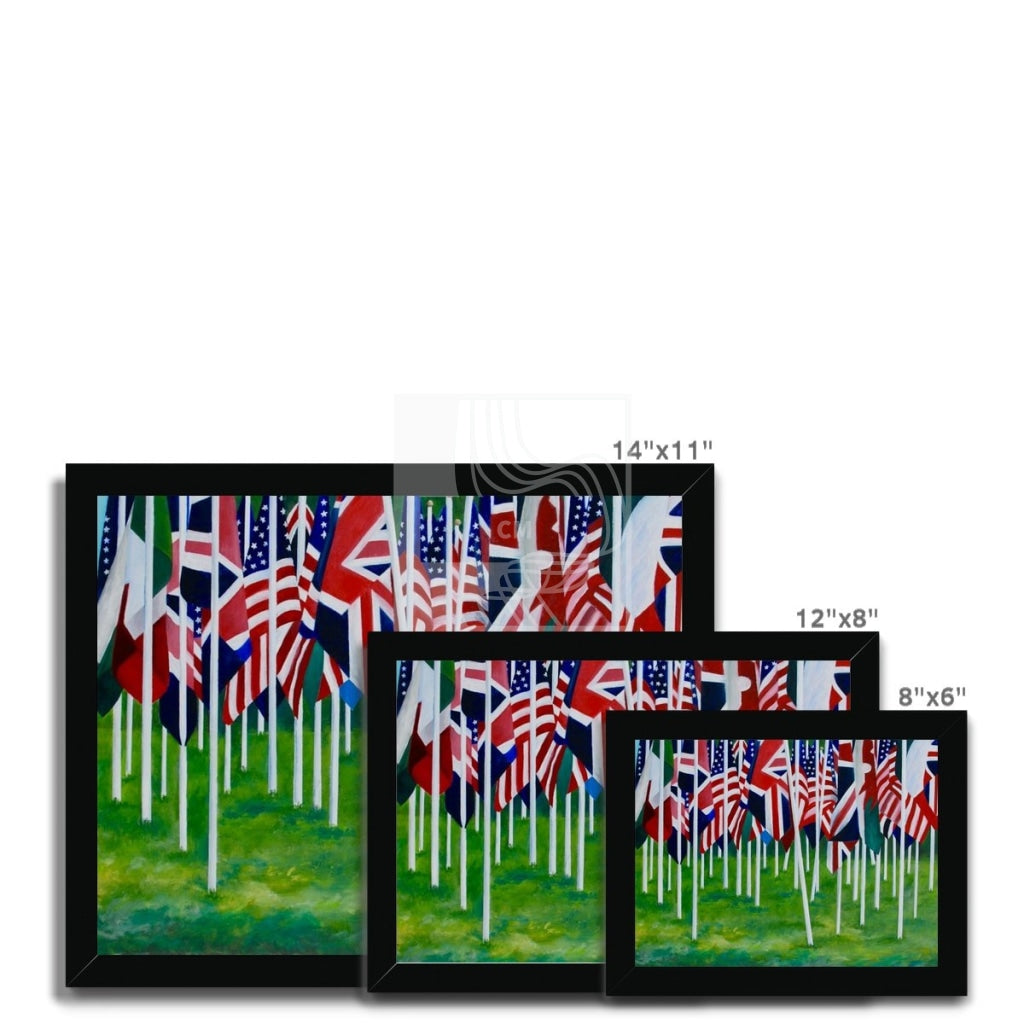 Flags Framed Print - Chelsea Martin Art