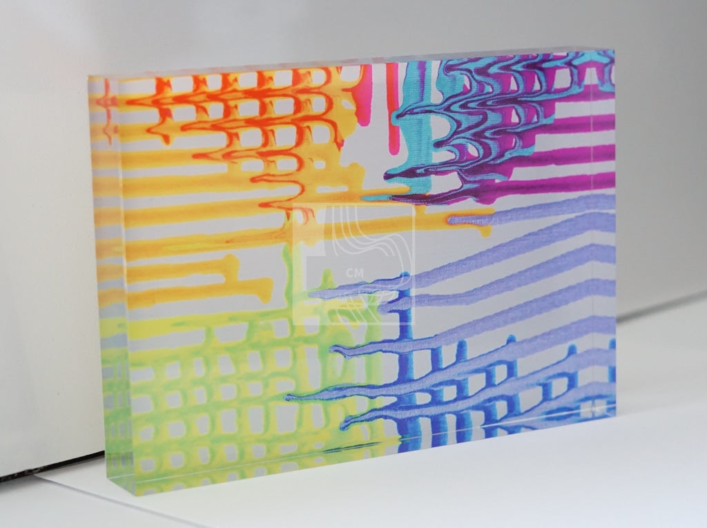Fluorescent Acrylic Block - Chelsea Martin Art