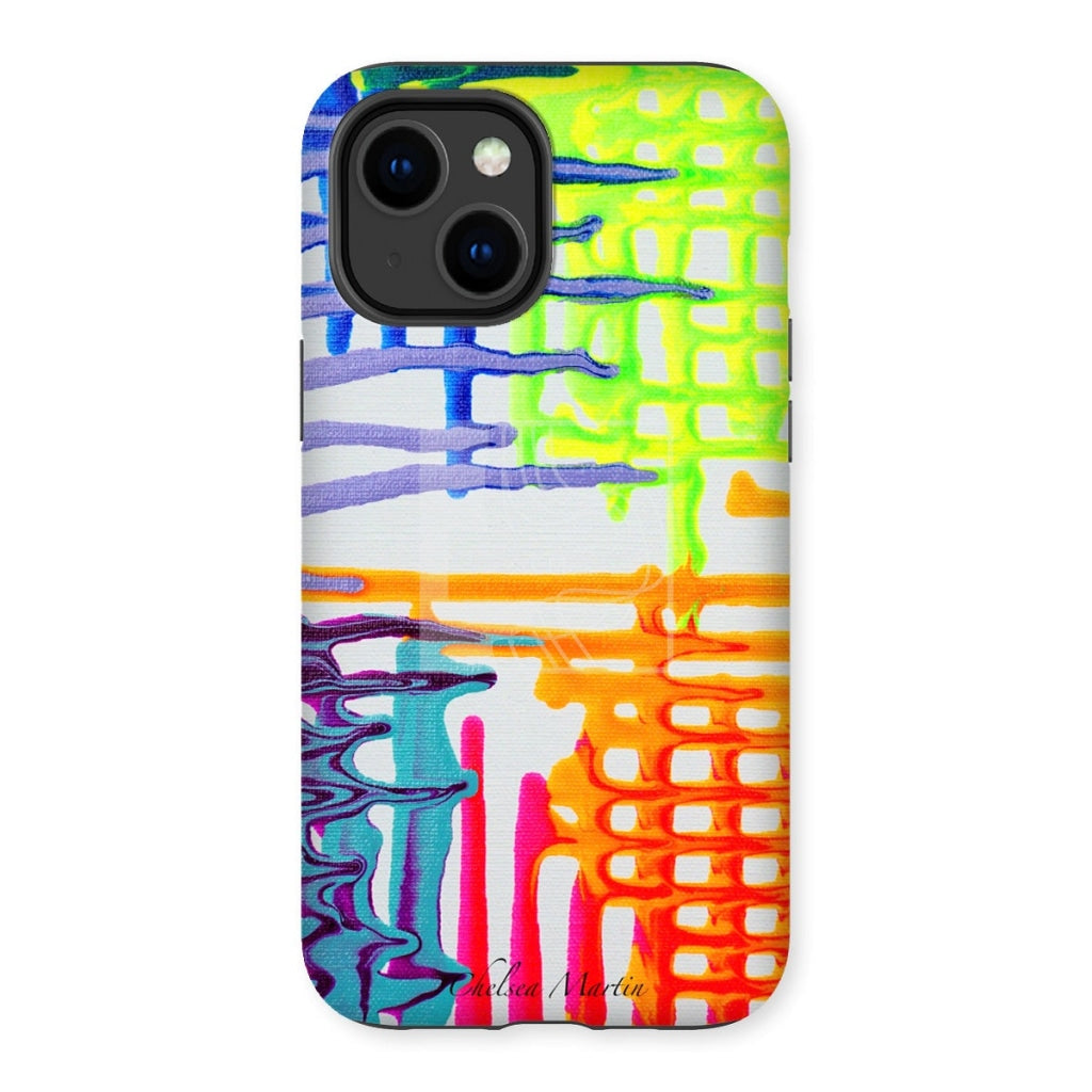 Fluorescent Tough Phone Case Iphone 14 Plus / Gloss & Tablet Cases